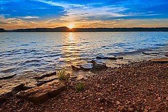 Sunset on Kentucky Lake.