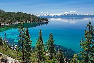 A breathtaking mountainside view of Lake Tahoe. Image credit topseller via Shutterstock