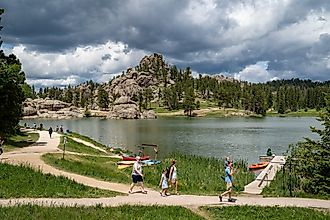 The beautiful Sylvan Lake in South Dakota.