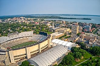 The college town of Madison, Wisconsin. 