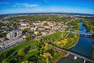 Aerial View of Grand Forks, North Dakota 