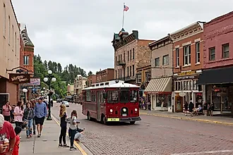 Main Street in downtown Deadwood, South Dakota. Editorial credit: Bo Shen / Shutterstock.com