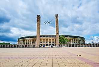 Exterior panoramic view of the Berlin Olympic Stadium. Image credit Mickis Fotowelt via Shutterstock.