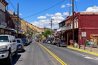 Scenic view of downtown Virginia City, Nevada. Editorial credit: Michael Vi / Shutterstock.com.