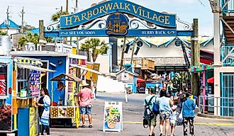 Harborwalk Village in Destin, Florida. Editorial credit: Andriy Blokhin / Shutterstock.com.