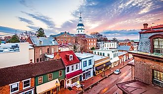 View of Chesapeake City, Maryland.