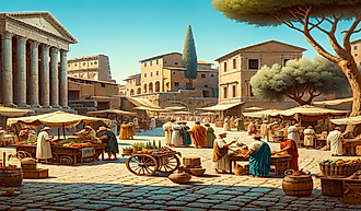 An artist's impression of life in Rome