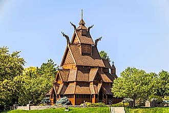 Stave Church of Norwegian design found in Minot, North Dakota. 