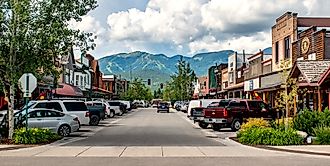 The scenic town of Whitefish, Montana.