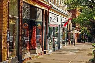 Downtown street in Cold Spring, New York. Image credit James Kirkikis via Shutterstock.com