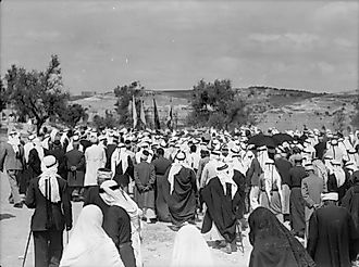 A funeral of some un-named rebel individuals. 1938. Library of Congress, Public Domain, Matson Photograph Collection.