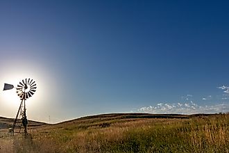 A windmill at Valentine National Wildlife Refuge near Valentine, Nebraska.