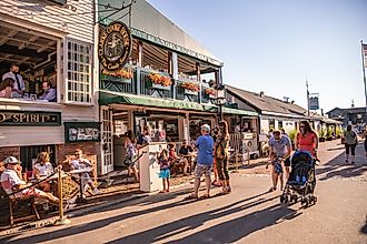 Street scene from the town of Newport, Rhode Island, in New England. Editorial credit: Little Vignettes Photo / Shutterstock.com