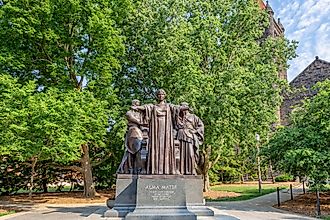 Alma Mater statue on the University of Illinois campus. Editorial credit: Ken Wolter / Shutterstock.com