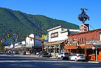 Downtown street in Jackson, Wyoming. Image credit EQRoy via Shutterstock