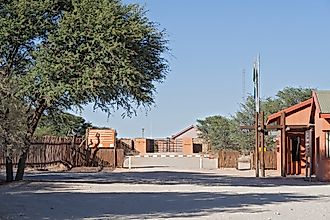 The border between Namibia and South Africa. Editorial credit: Rainer Lesniewski / Shutterstock.com. 