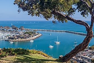 Dana Point harbor in California.