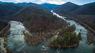 The French Broad River.