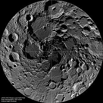 the moon and its craters