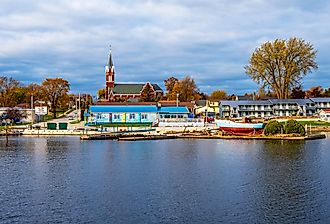 Algoma, Wisconsin, view from the water. Image credit Nejdet Duzen via Shutterstock