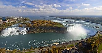 ​Niagara River and the Niagara Falls.