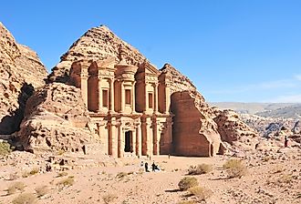 Ad Deir, The Monastery Temple of Petra, Jordan. Image credit Felix Lipov via Shutterstock