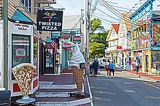 Vibrant Commercial Street in Provincetown, Massachusetts. Editorial credit: Mystic Stock Photography / Shutterstock.com