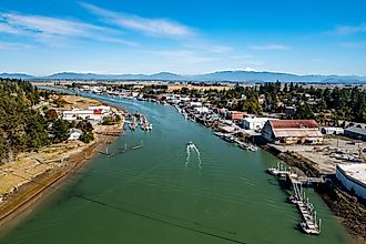 The town of La Conner, Washington. 