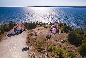 Mississagi Lighthouse in Manitoulin Island, Canada.