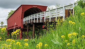 Roseman Covered Bridge in Winterset, Madison County, Iowa.