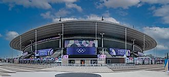 Stade de France building in Paris for the 2024 Summer Olympics. Editorial credit: Franck Legros / Shutterstock.com