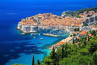 A panoramic view of the walled city, Dubrovnik Croatia