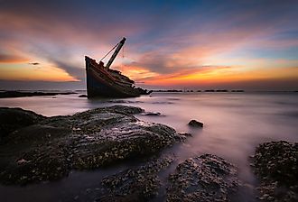 An old shipwreck. Image credit: Sorn340 Studio Images via Shutterstock