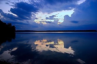 The Grand Lake of Cherokee near Grove, Oklahoma.