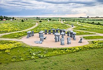 Carhenge in Alliance, Nebraska. Image credit marekuliasz via Shutterstock