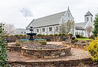 The Waldensian Presbyterian Church, Valdese, North Carolina. Image credit J. Michael Jones via Shutterstock