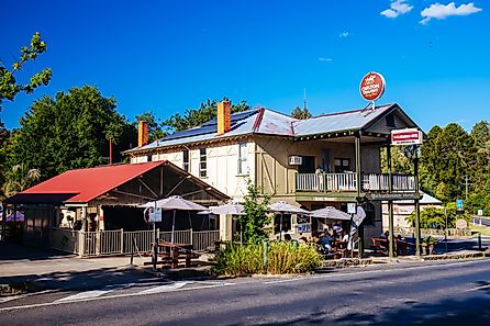 The historic gold mining town of Yackandandah on a warm summers evening in rural country Victoria, Australia, via FiledIMAGE / Shutterstock.com