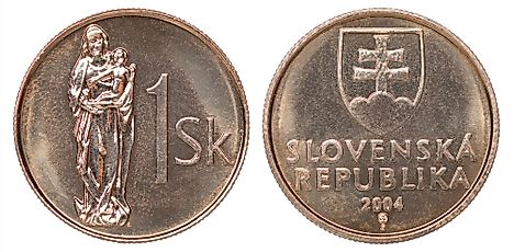 Slovak 1 koruna Coin