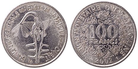 West African CFA 100 franc Coin