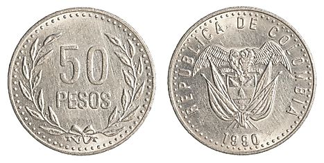 Colombian 5 peso Coin