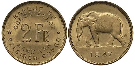 Belgian Congo 2 franc Coin