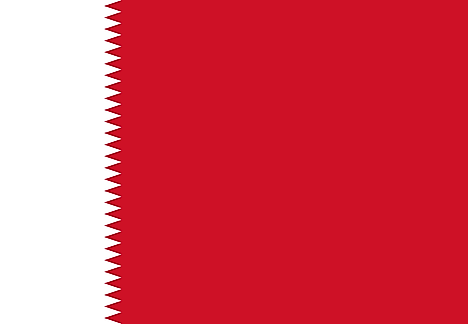 Bahrain flag used from 1932 to 1972.