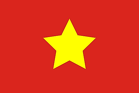 Large yellow star centered on red field