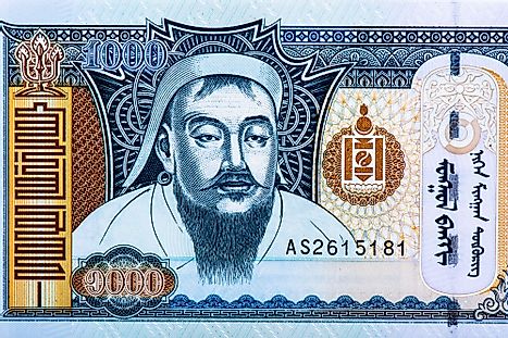 Mongolian 1000 tugrik Banknote