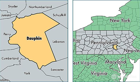 Pa Map With County Lines And Cities