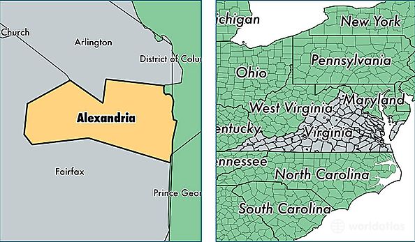 Alexandria VA County Map