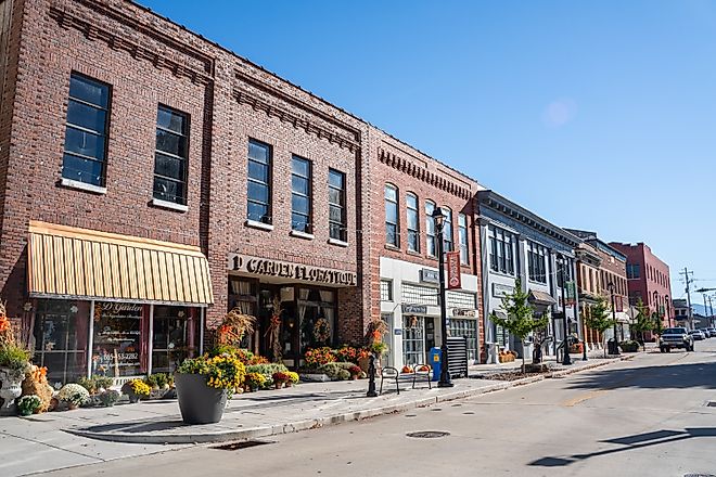 Historic downtown area in Sevierville, Tennessee. Editorial credit: Little Vignettes Photo / Shutterstock.com