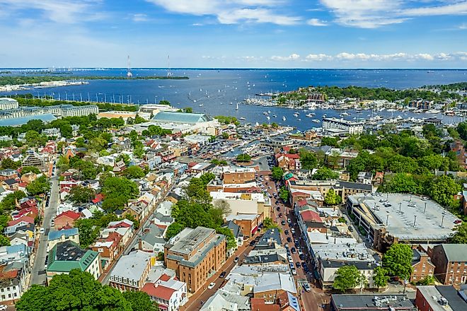 The gorgeous cityscape of Annapolis, Maryland.