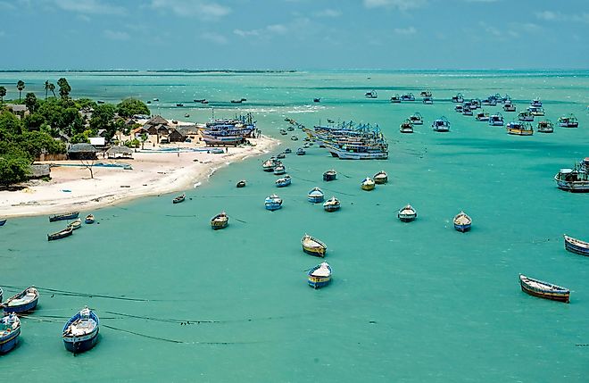 Rameswaram is a small island in the Gulf of Mannar.