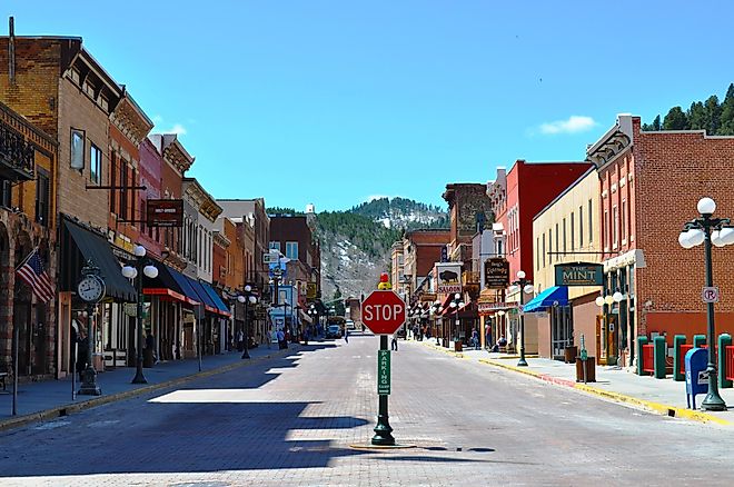 The beautiful mountain town of Deadwood, South Dakota.